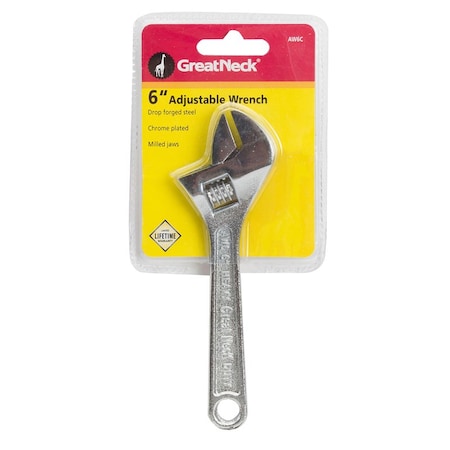 Great Neck ADJUSTABLE WRENCH 6""L AW6C